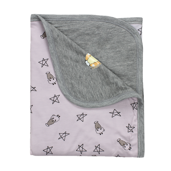 Double Layer Blanket Small Star & Sheepz Pink - 36M