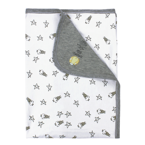 Double Layer Blanket Small Star & Sheepz White - 36M
