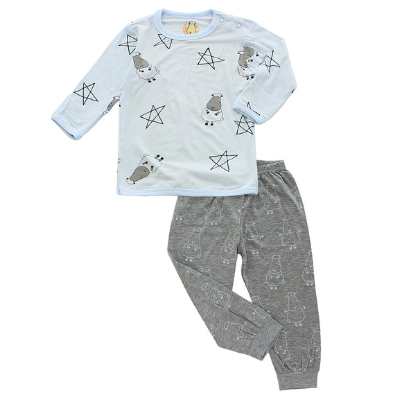 Pyjamas Set Big Star & Sheepz Blue + Big Sheepz Grey