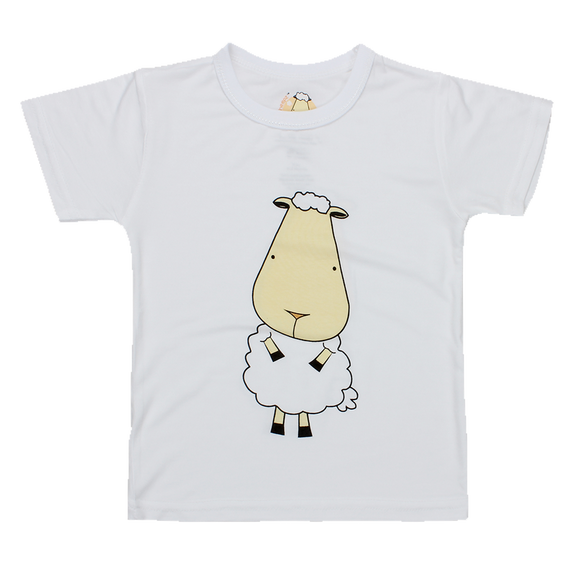 Unisex Short Sleeve T-Shirt White Front & Back Sheepz