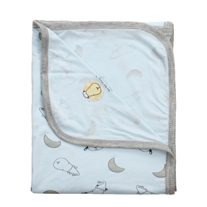 Single Layer Blanket Small Moon & Sheepz Blue - 36M