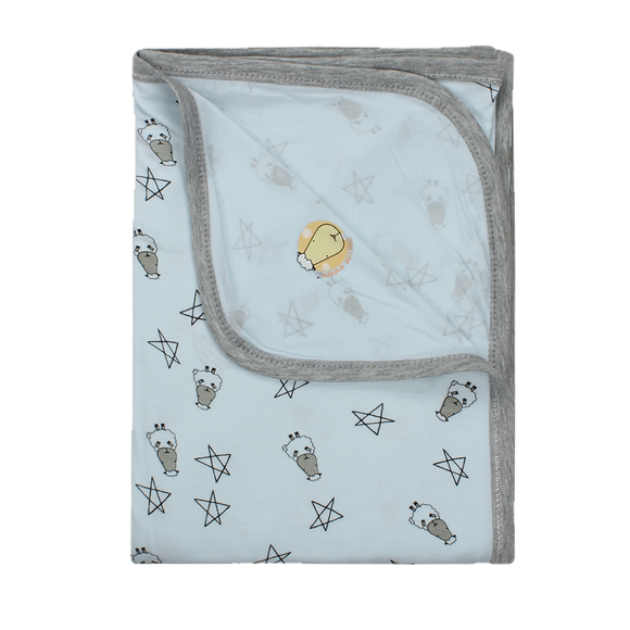 Single Layer Blanket Small Star & Sheepz Blue - 4T