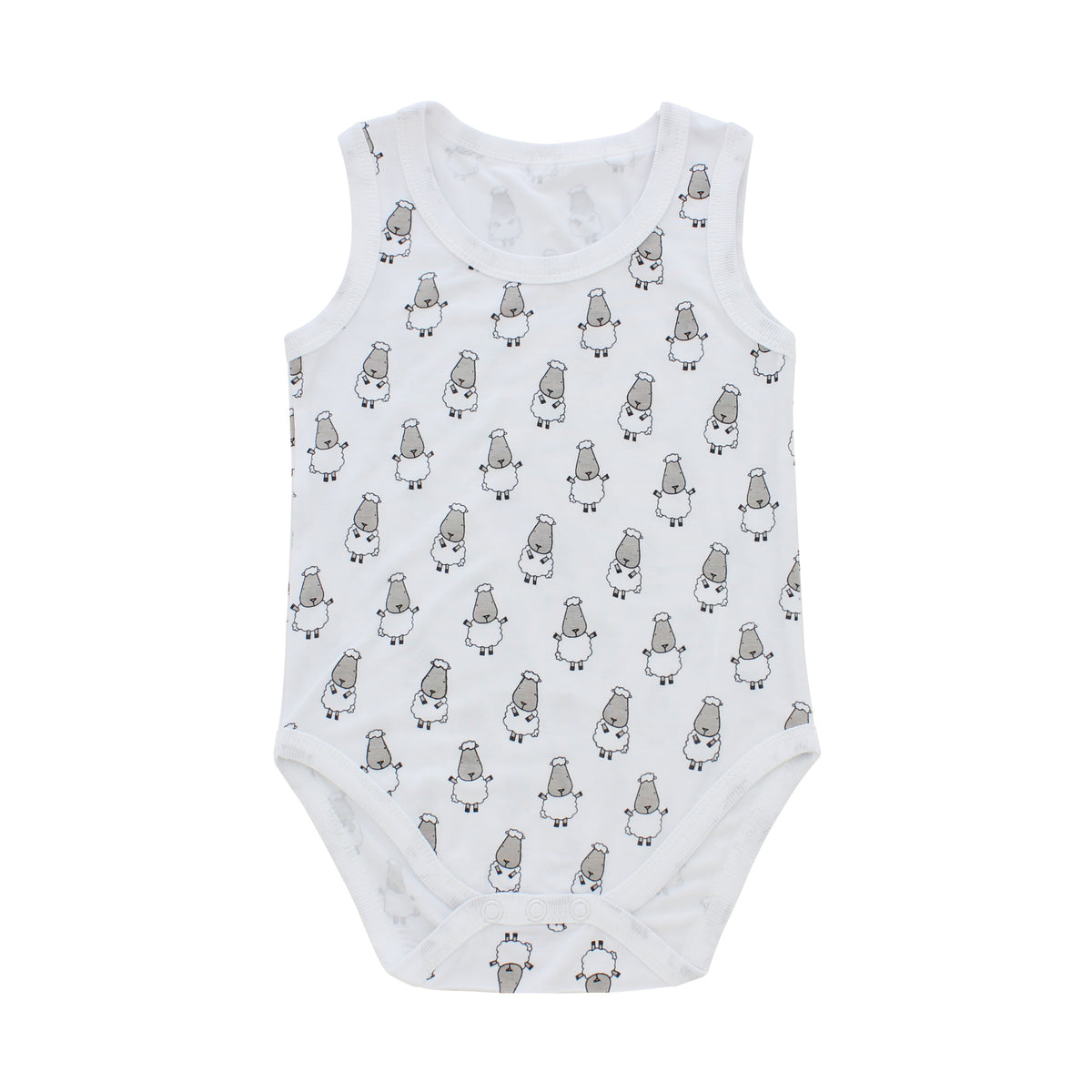 White sleeveless best sale onesies for babies