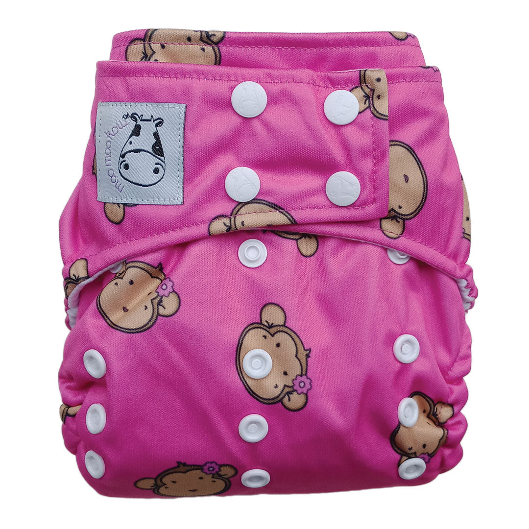 Cloth Diaper One Size Snap - Lucky Mooky