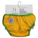One Size Swim Diaper Yellow